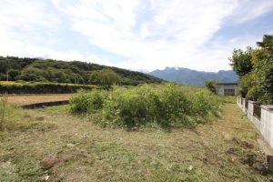 田園風景と甲斐駒を眺望のロケーション 116坪売地