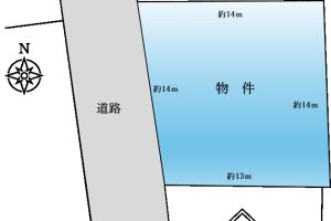 甲府市上向山町（旧中道） 旧分譲地内の土地